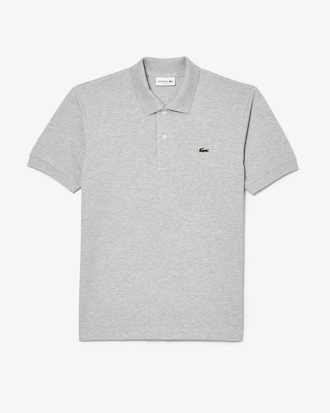 Polo jaspeado de corte cl&aacute;sico L.12.12 para hombre