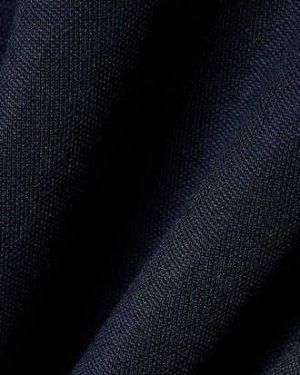 Oversized Polo Collar Piqu&eacute; Sweatshirt