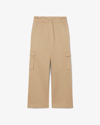 Girls' Cotton Twill Cargo Pants
