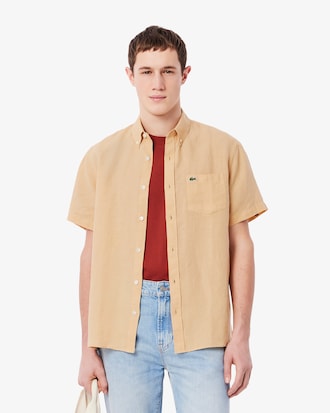 Chemise à manches courtes homme en lin