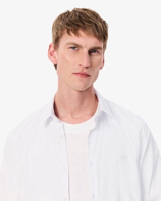 Camisa para hombre slim fit de popelín elástico