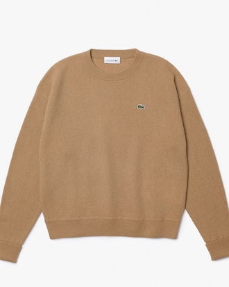 Women's Relaxed Fit Wool Moss Stitch Sweater