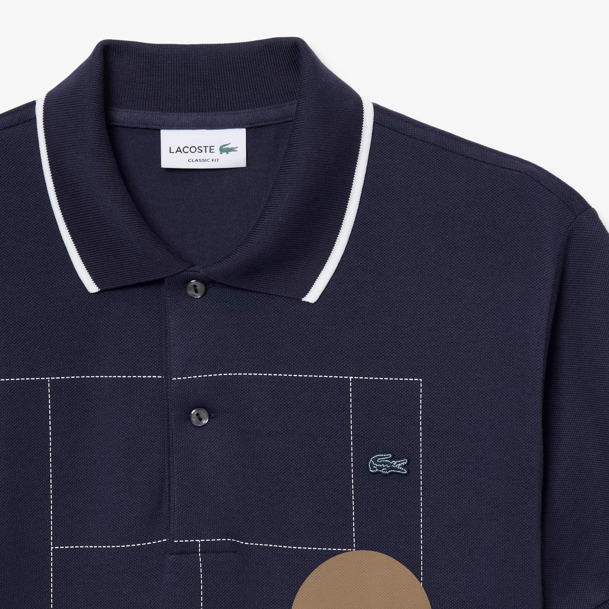 Classic Fit Graphic Petit Piqué Polo Shirt - Polo Shirts - New In
