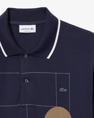 Classic Fit Graphic Petit Piqu&eacute; Polo Shirt