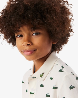 Boys' Printed Petit Piqu&eacute; Polo