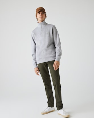 Men's Zip-Up High-Neck Sweatshirt