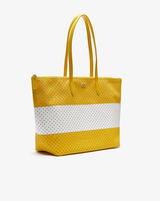 Bolsa Tote L.12.12 Colorblock perforada en Canvas