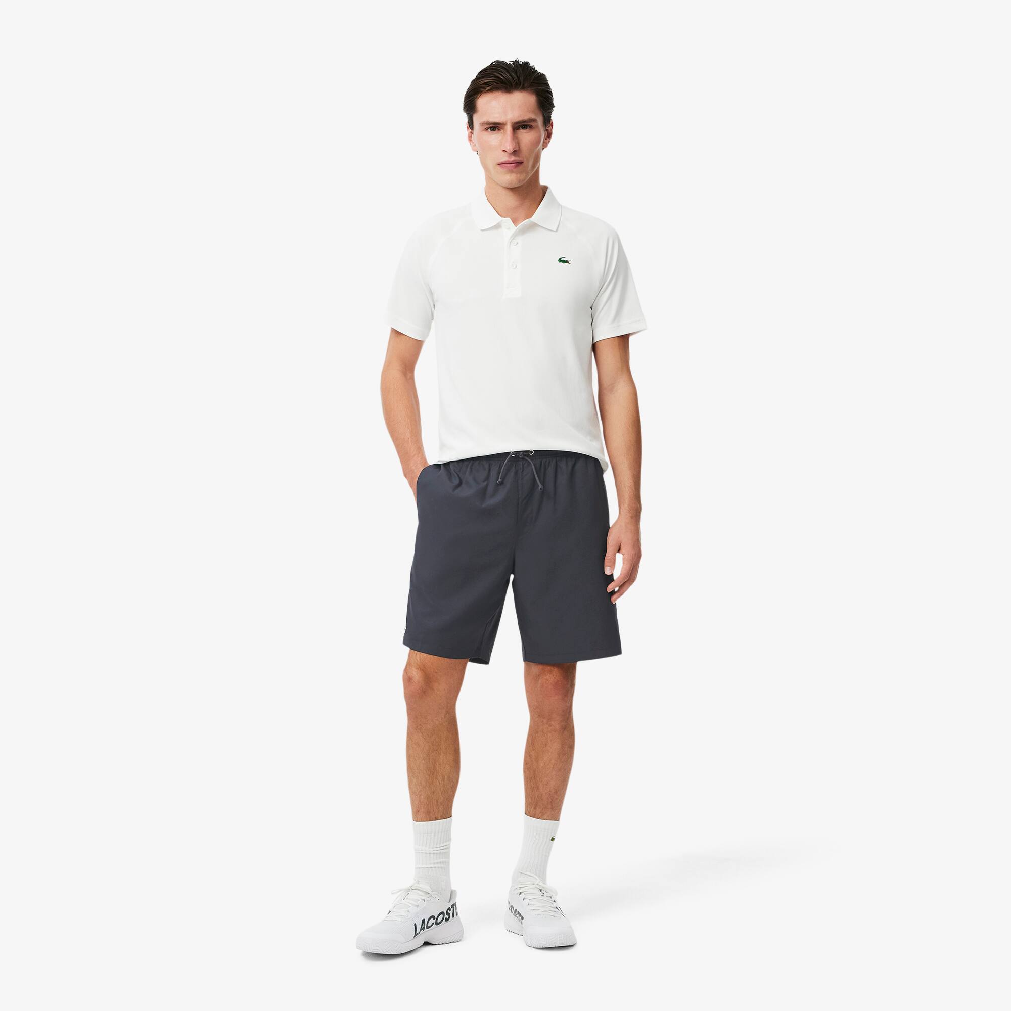 Lacoste Men's Sport Tennis Shorts In Dark Grey ModeSens