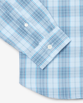 Chemise stretch avec imprimé à carreaux