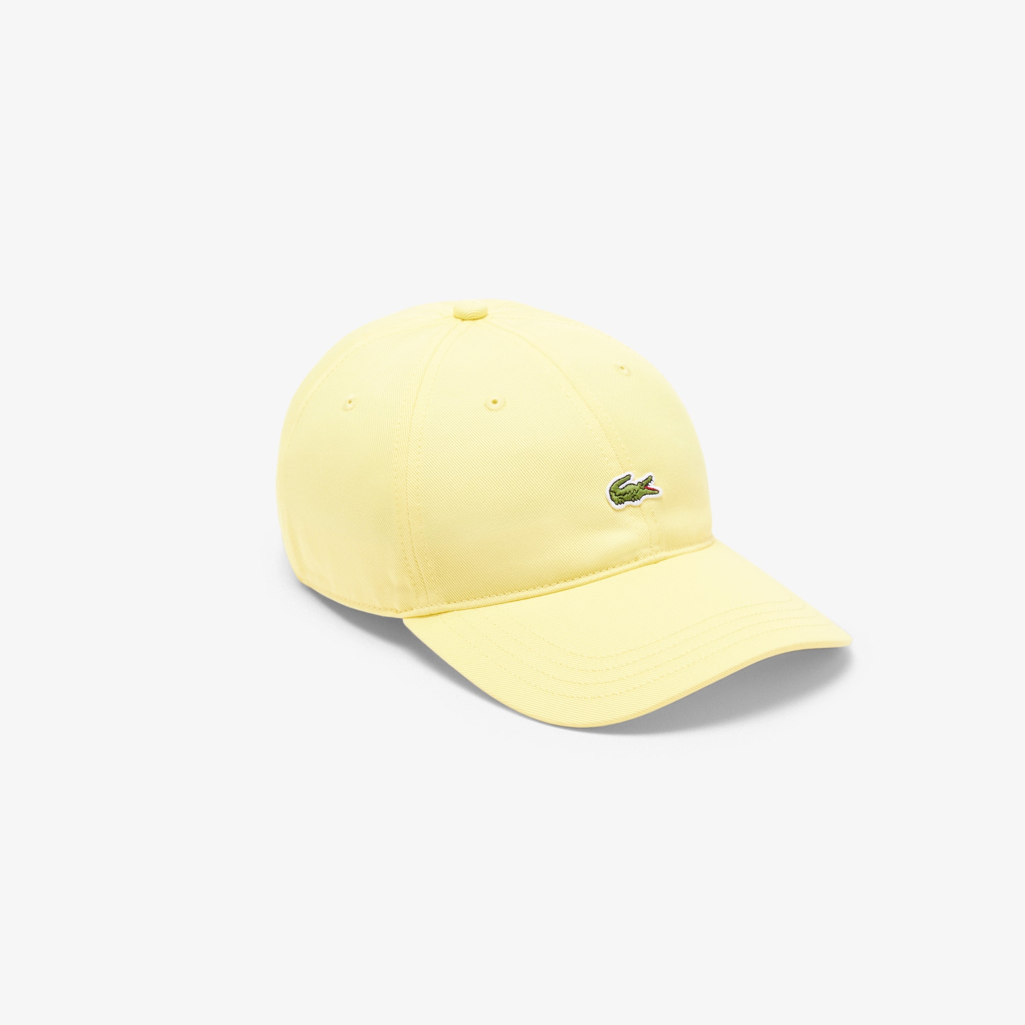 Lacoste Unisex Cotton Twill Cap - One Size In Yellow