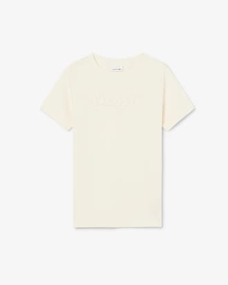 Textured Lacoste Cotton T-shirt