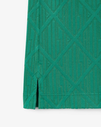 Women's Runway Slim Fit Monogram Jacquard Polo