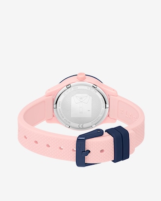 Lacoste 12.12 Holiday 3 Hands - Pink With Silicone Strap