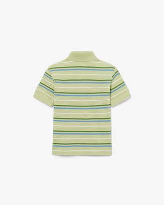 Contrast Stripe Petit Piqu&eacute; Polo