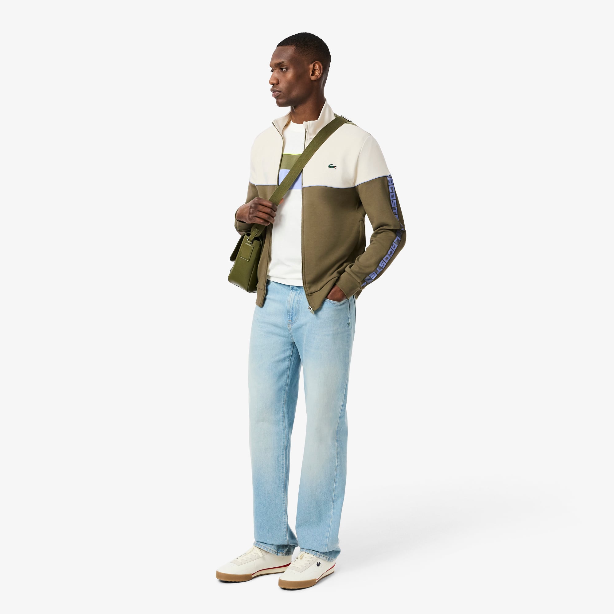 Men's Tennis Zip-Up Colorblock Sweatshirt - Sweaters & Sweatshirts