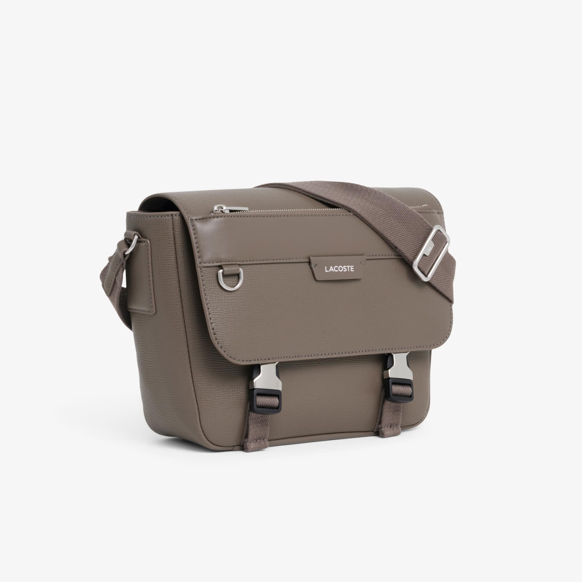 Ossian Flap Close Leather Satchel - Bags - New In 2026 | Lacoste