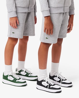 Short enfant Lacoste en molleton gratté de coton biologique