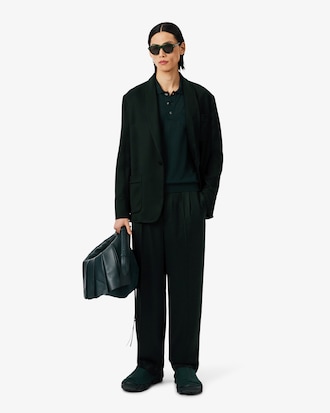 Runway Satin Shawl Neck Blazer