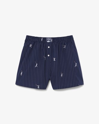 Cotton Poplin Jacquard Boxer Shorts   