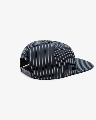 Gorra De Sarga De Algod&oacute;n Bordado A Rayas