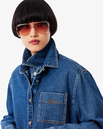 Women's Oversized Denim Overshirt