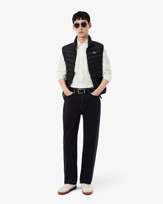 Jeans &Iacute;ndigo De Corte Recto Con 5 Bolsillos Para Hombre