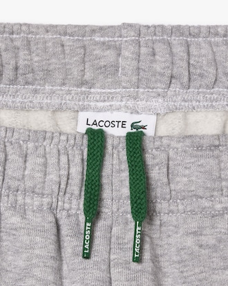 Short enfant Lacoste en molleton gratté de coton biologique