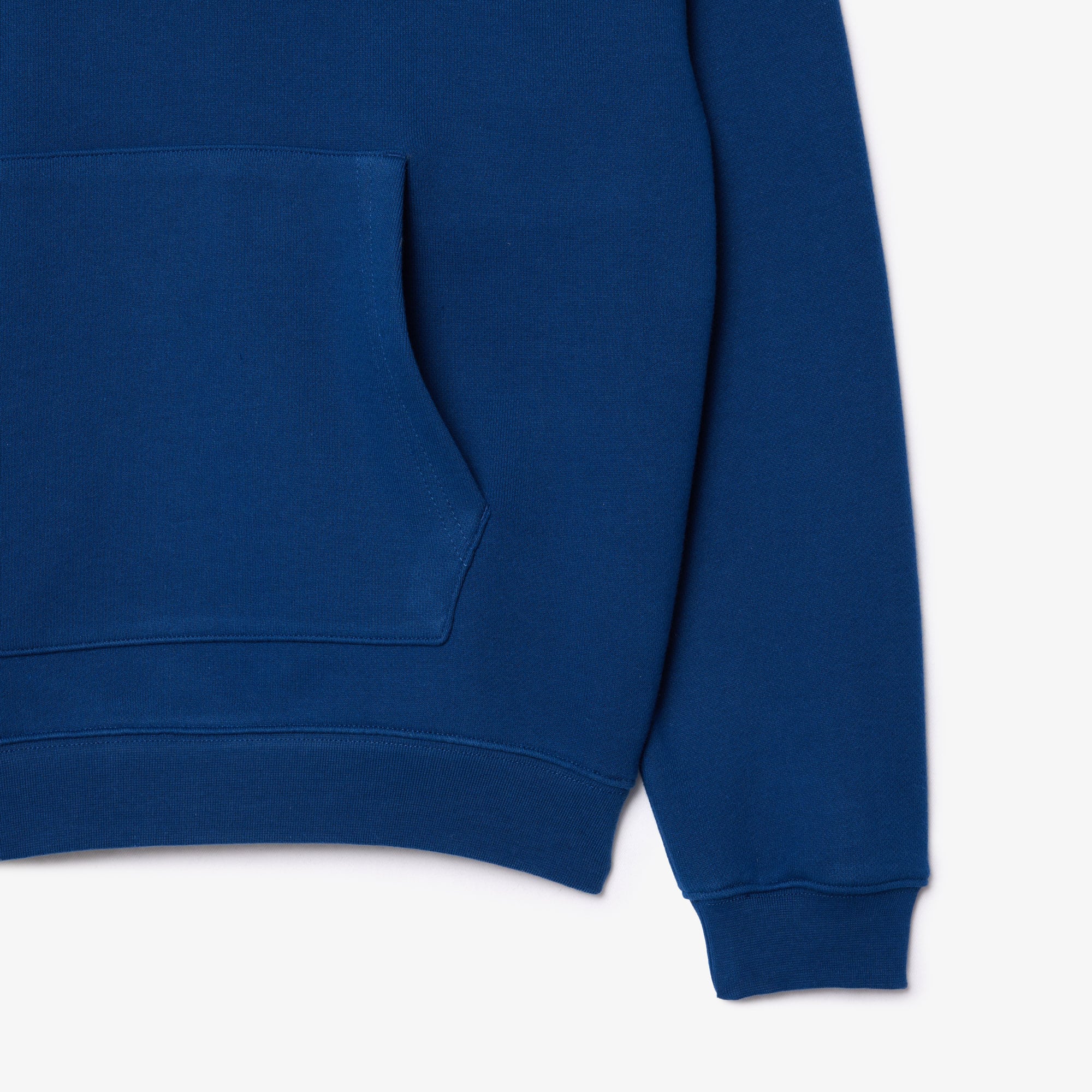 Unisex Loose Fit Badge Accent Hoodie - Sweaters