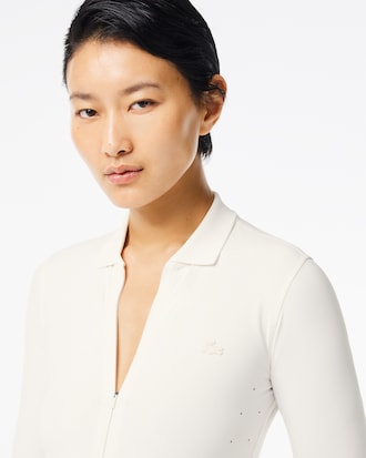 Women's Slim Fit UV Protect Zip-Up Bodysuit