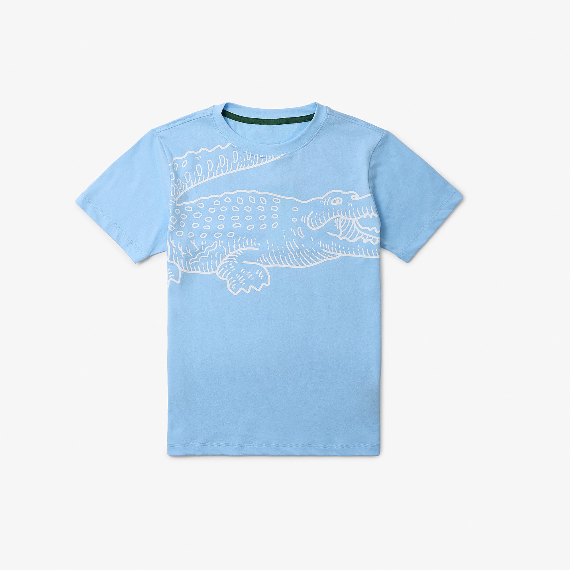 Lacoste Printed Cotton T-shirt - 14 Years In Blue