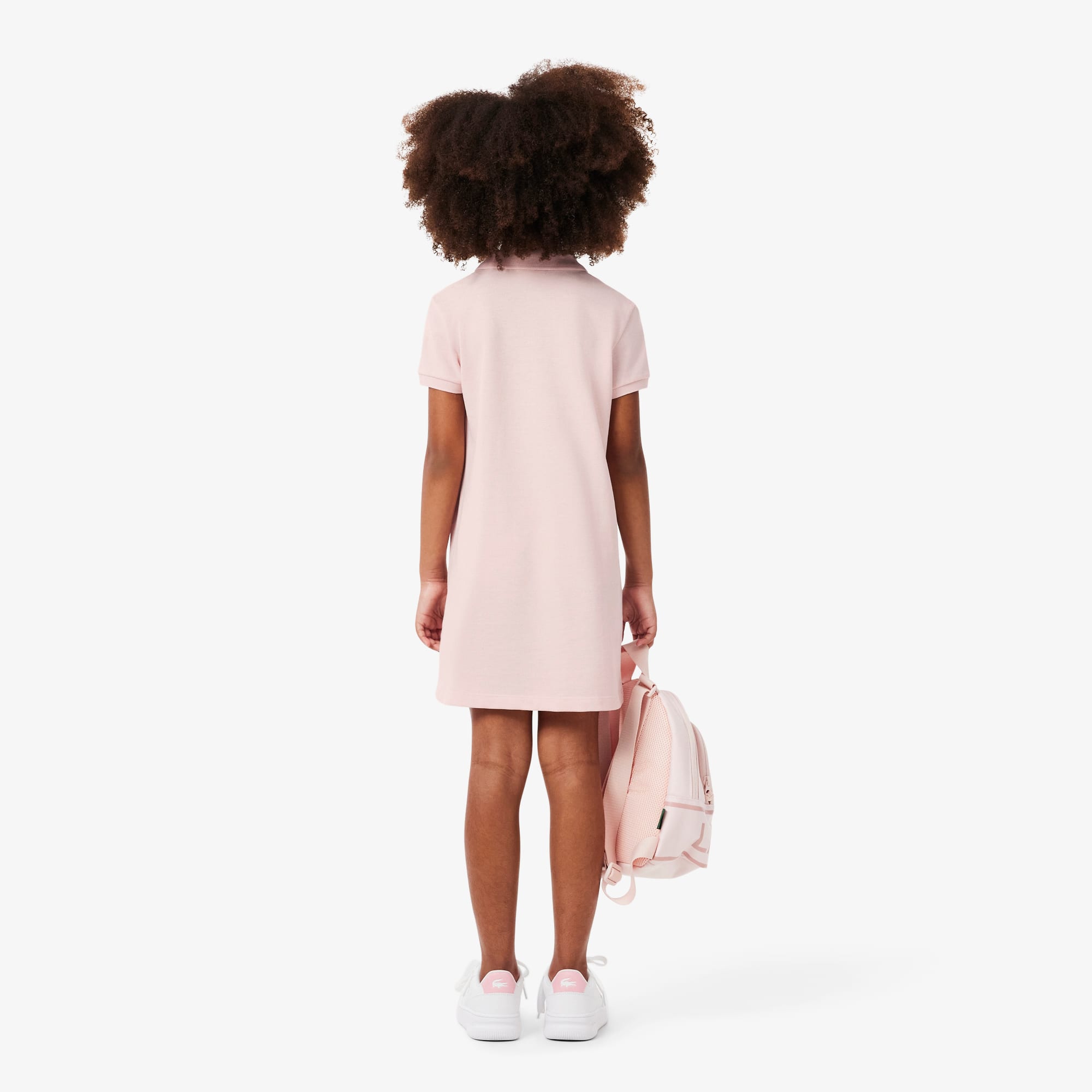 lacoste dress pink Girls' Piqu Polo Dress