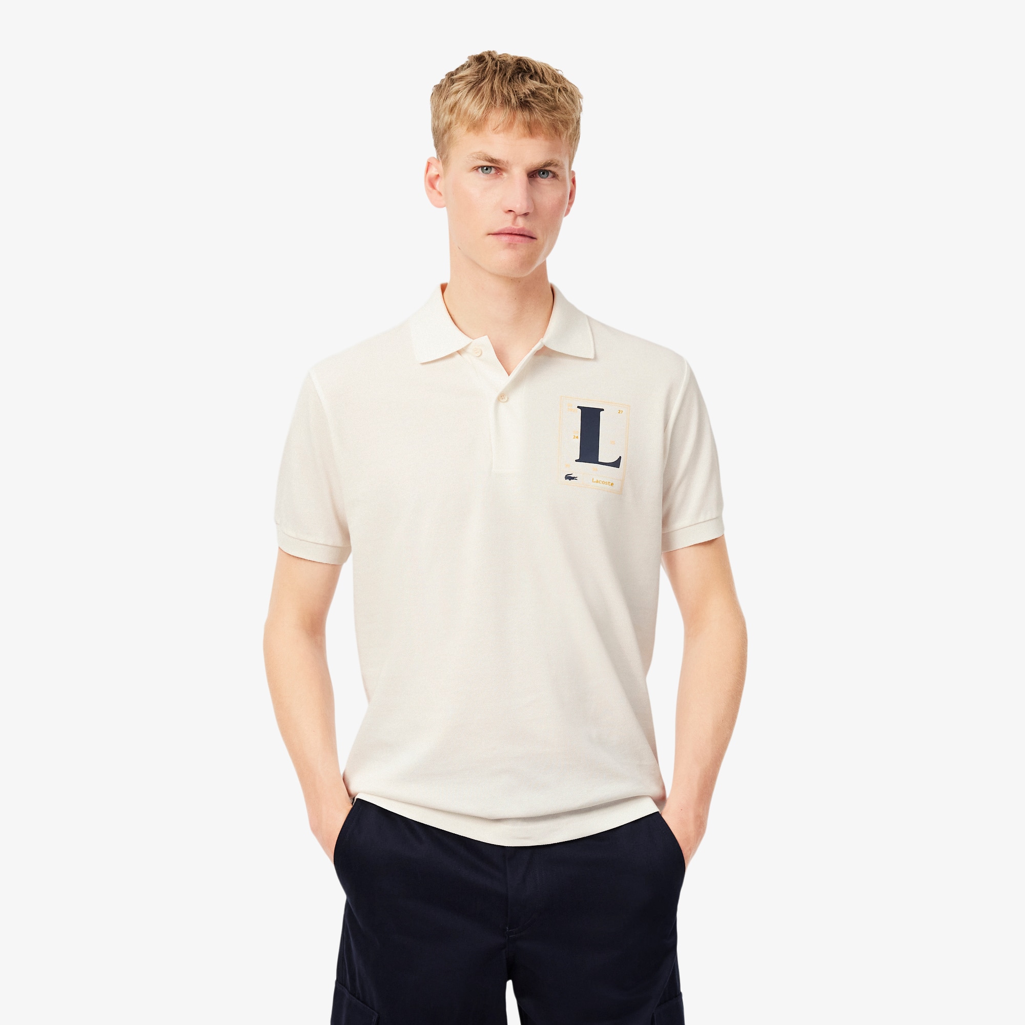 Classic Fit Printed Petit Piqué Polo Shirt