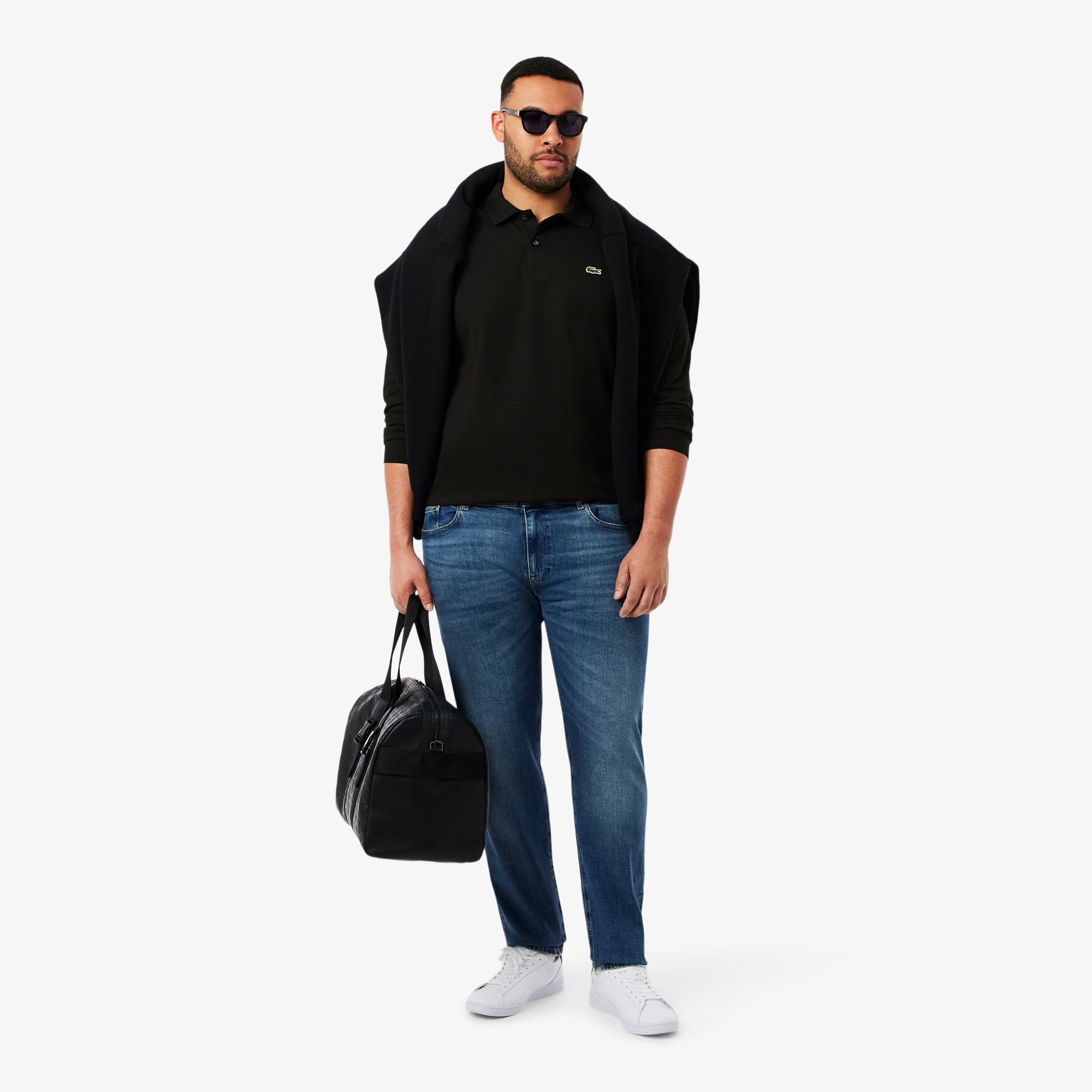 Men's Slim Fit L.12.12 Long Sleeve Polo