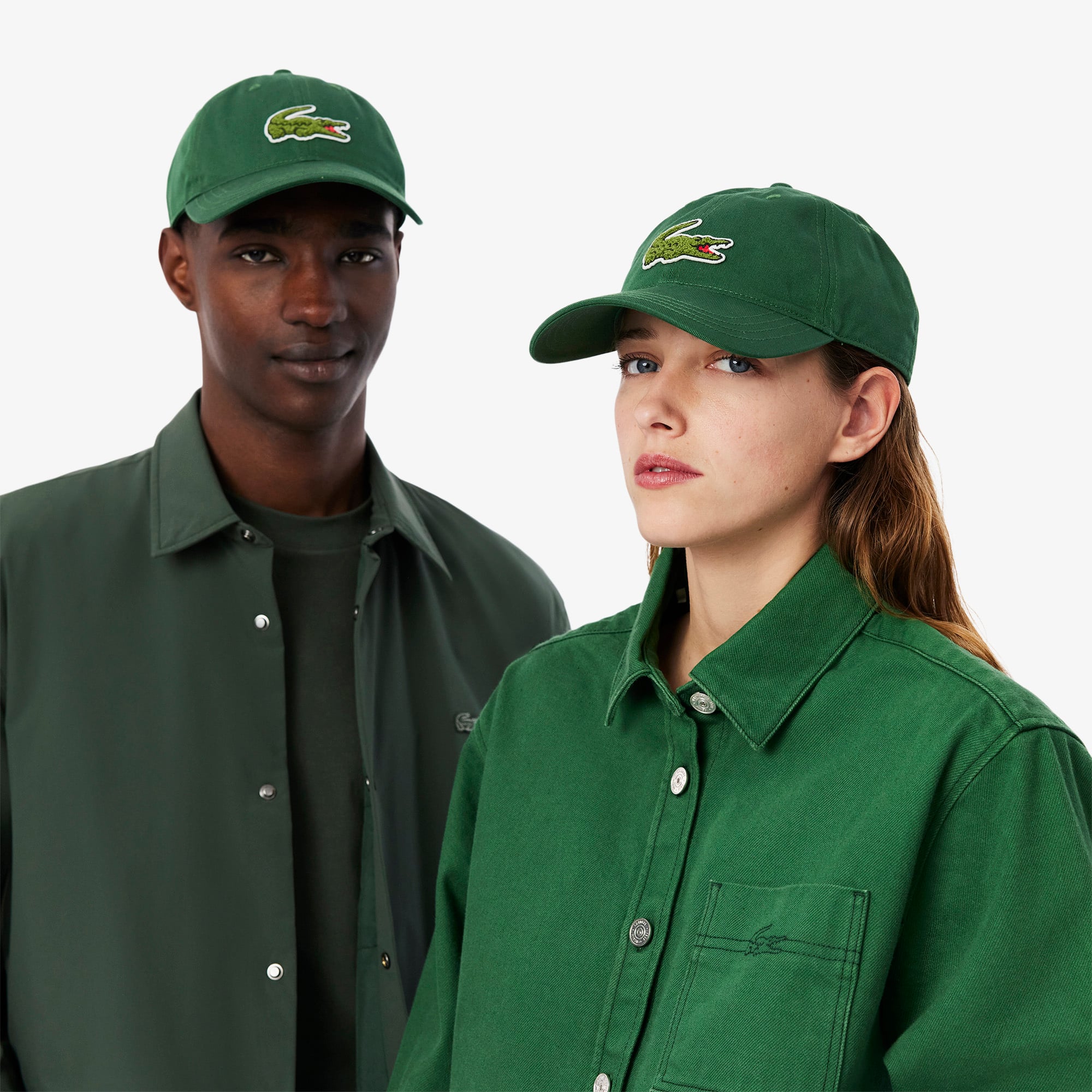Unisex Crocodile Badge Cotton Twill Cap - Caps & Hats - New In