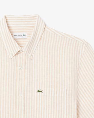 Men's Regular Fit Short Sleeve Linen Shirt