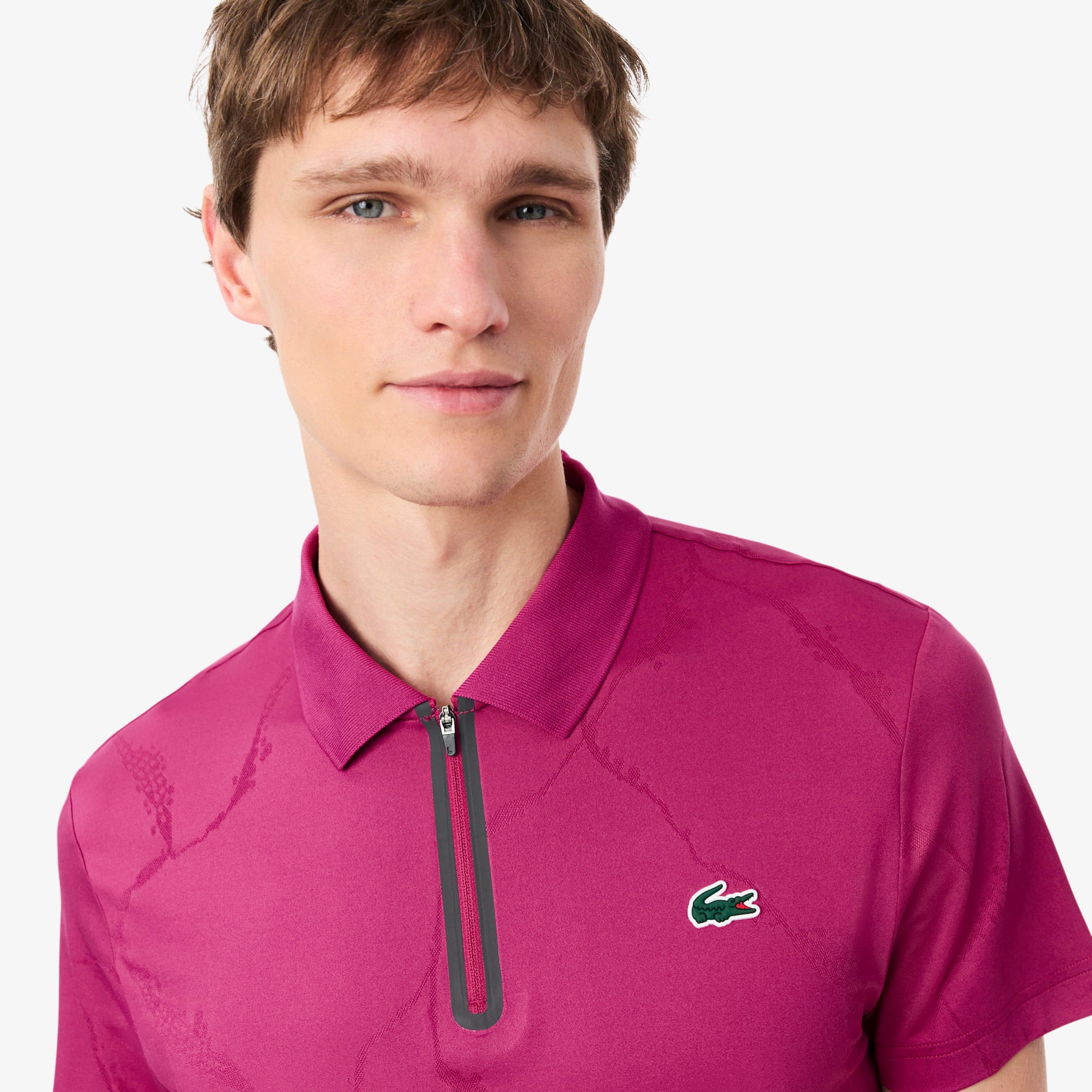 Ultra Dry Jacquard Crocodile Tennis Polo Shirt