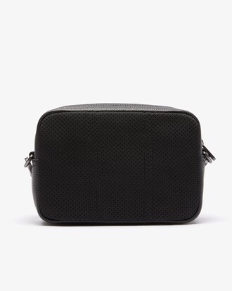 Bolso reporter rectangular para hombre en piel granulada Soft Mate con cierre