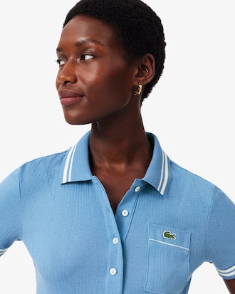 Slim Fit French Made Ribbed Polo