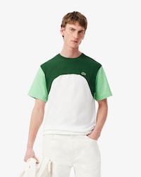 Playera de punto de algod&oacute;n con Color Block para hombre