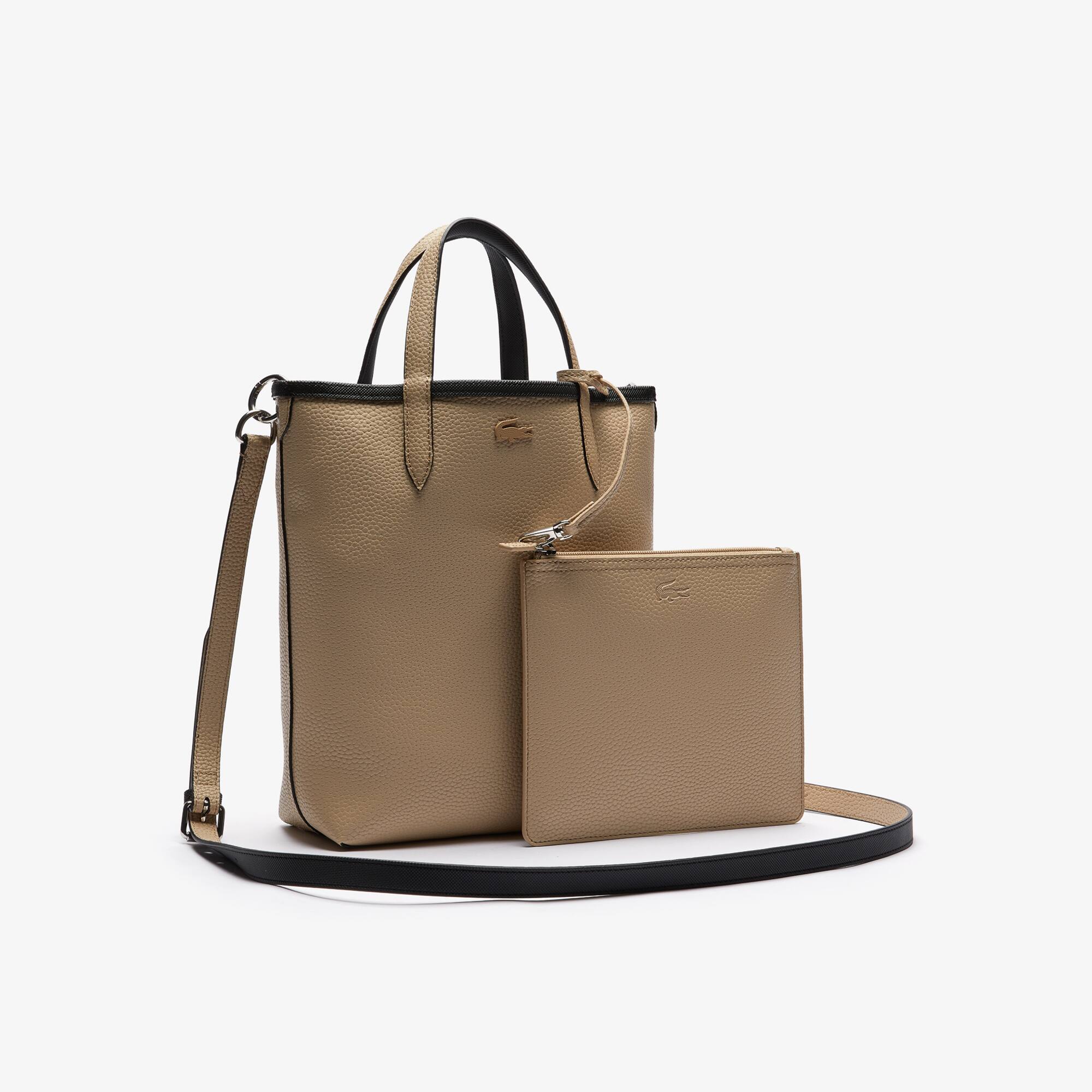 lacoste leather tote