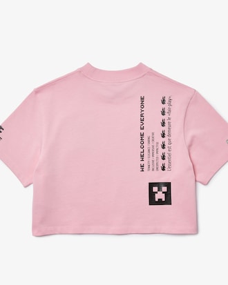 T-shirt court Lacoste L!VE x Minecraft en coton biologique