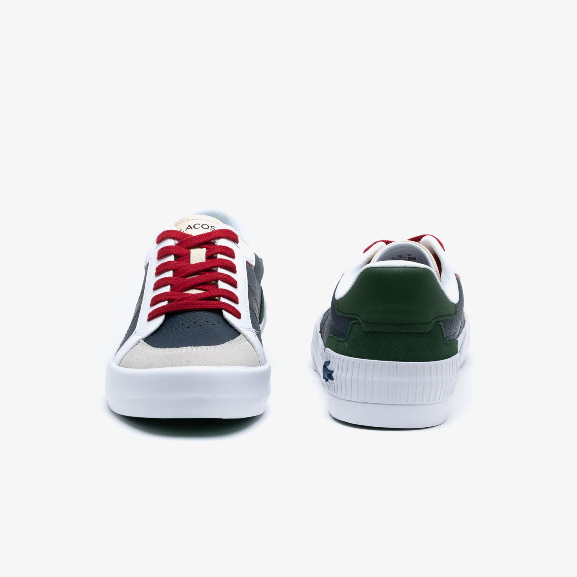 Men's Lacoste L004 Leather Colour-Pop Trainers - Sneakers - New In