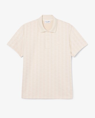 Classic Fit Monogram Jacquard Polo Shirt