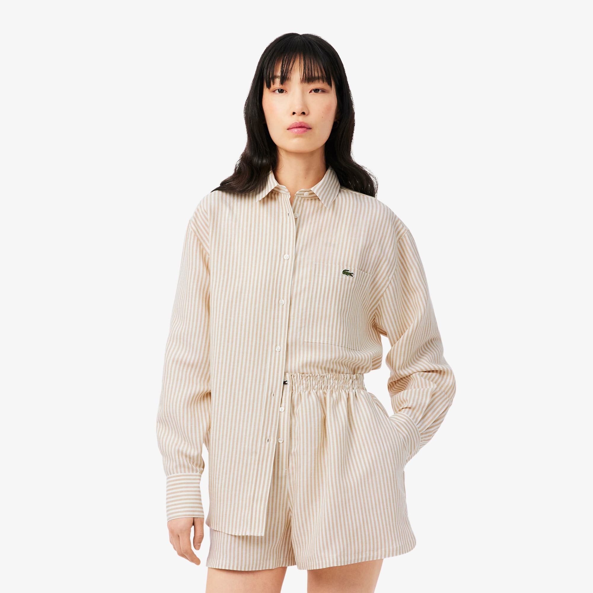 Oversized Linen Blend Shirt - Women's Collection - New In 2026