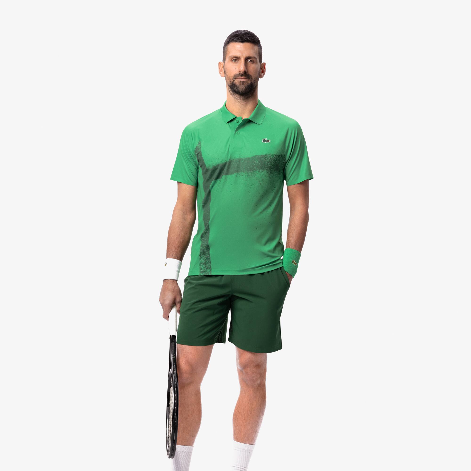 G*T様 LACOSTE 幾何学模様ジャージ グリーン Men's Lacoste Tennis x Novak Djokovic Shorts - Shorts & Swim - New