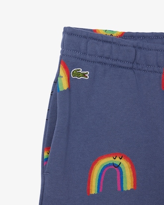 Kids' Rainbow Print Fleece Shorts