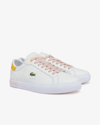 Women's Powercourt Leather Accent Sneakers