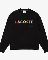 Unisex Lacoste L!VE Loose Fit Embroidered Fleece Sweatshirt