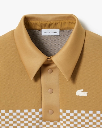 Unisex Lacoste Fashion Show Edition Checkerboard Polo