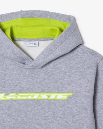 Kids’ Contrast Branding Hoodie